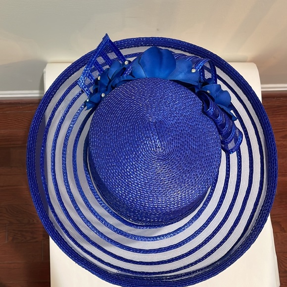 Summer Hat With Back Bow & Flower - Picture 5 of 5